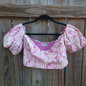 NWT Abercrombie & Fitch Floral Crop Top